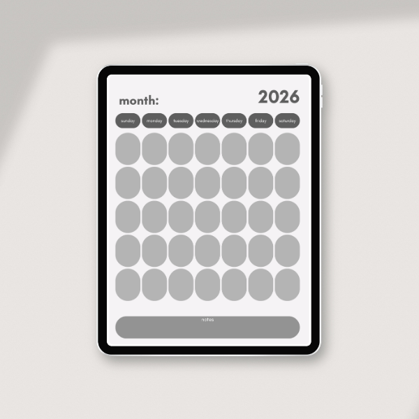 All in One Undated Planner (PDF)
