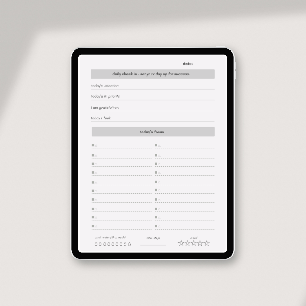 All in One Undated Planner (PDF)